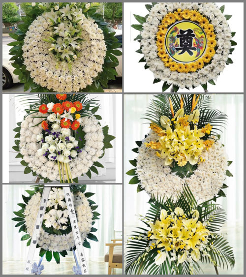 山东菏泽牡丹区黄堽镇昝庄村花圈速递